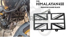 Fit For Royal Enfield New Himalayan 450 Oil Cooler Radiator Guard Black - SPAREZO